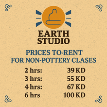 Load image into Gallery viewer, Studio Rental for non pottery class خدمة تأجير ايرث ستوديو لغير دورات الخزف
